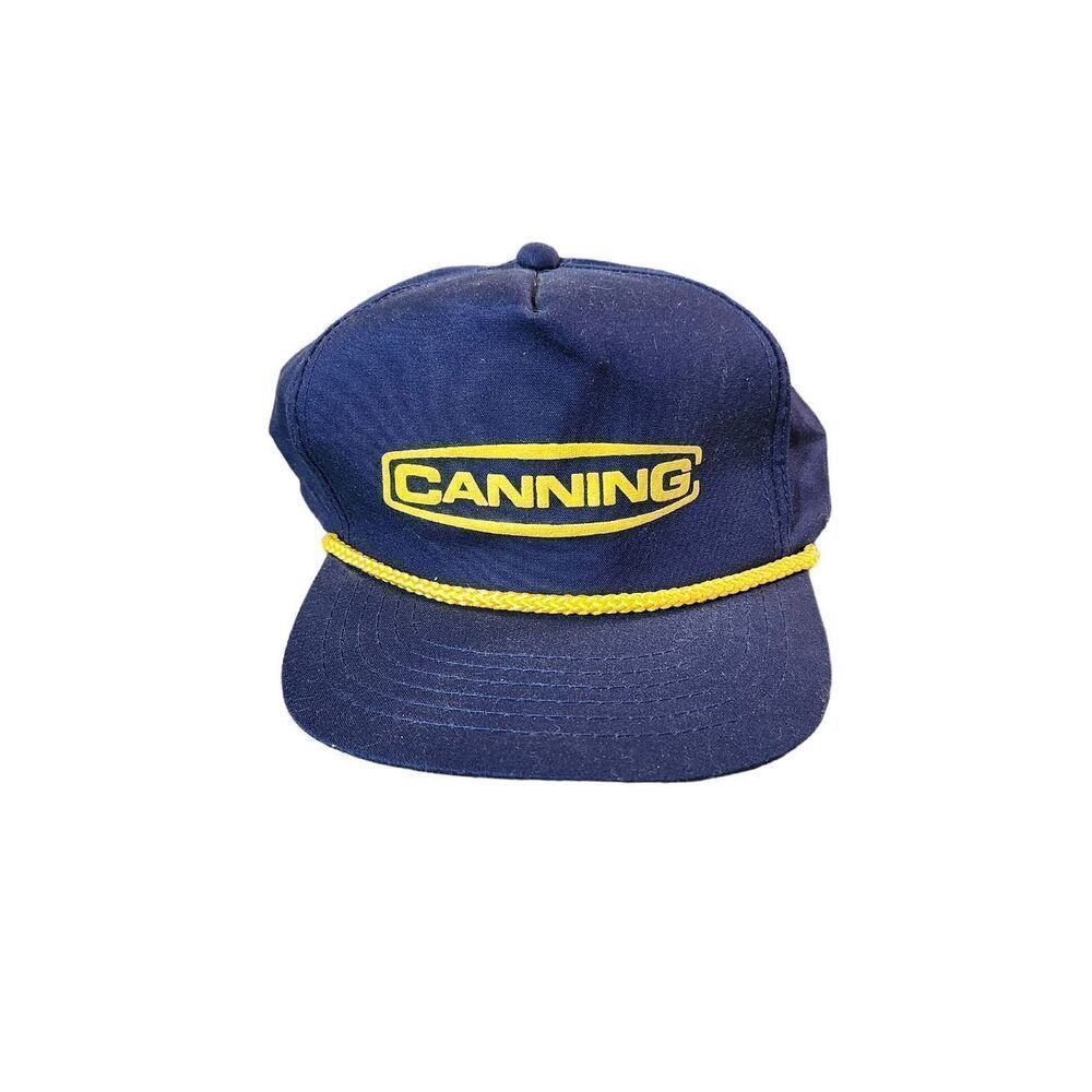 Vintage Canning Baseball Truckers Snapback Cap Hat